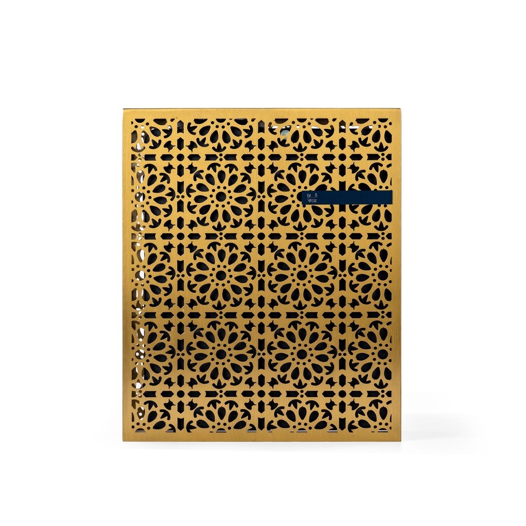 غطاء ڤازا الذهبي بنقش الأرابيسك V5
